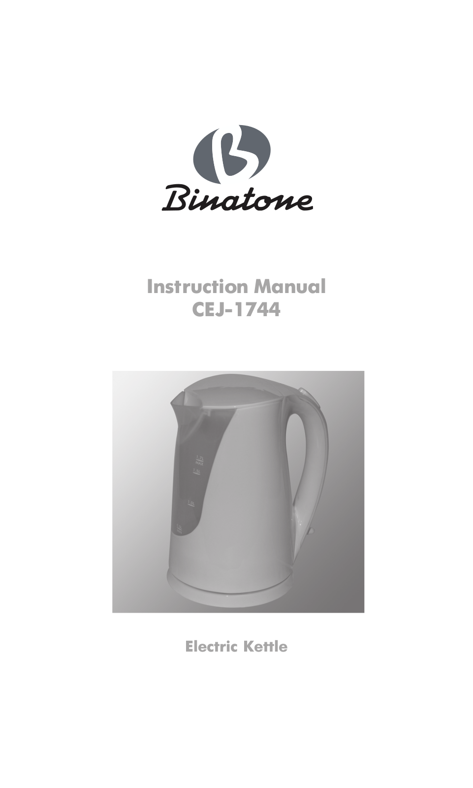 BINATONE CEJ-1744 User Manual