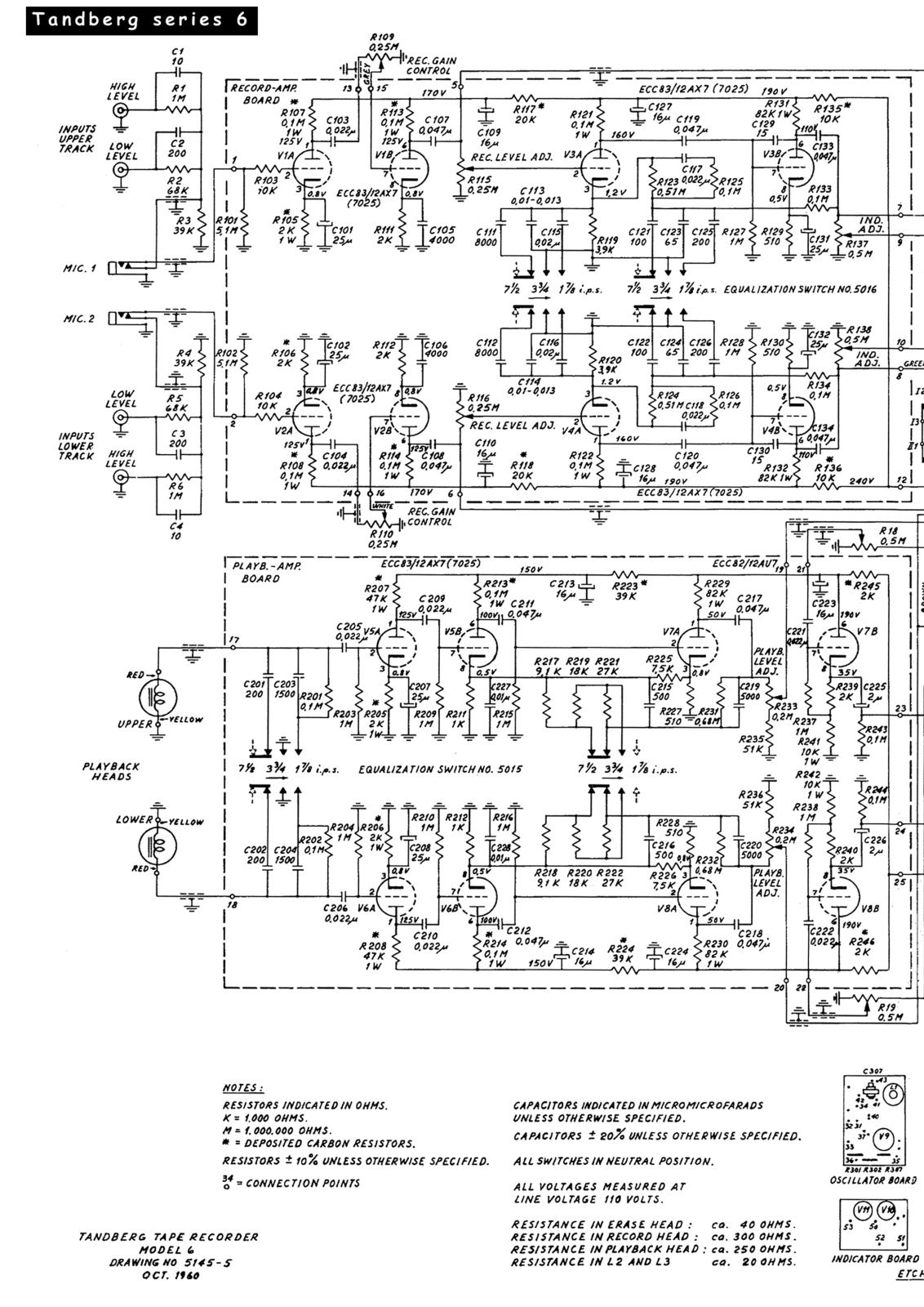 Tandberg 6 Schematic