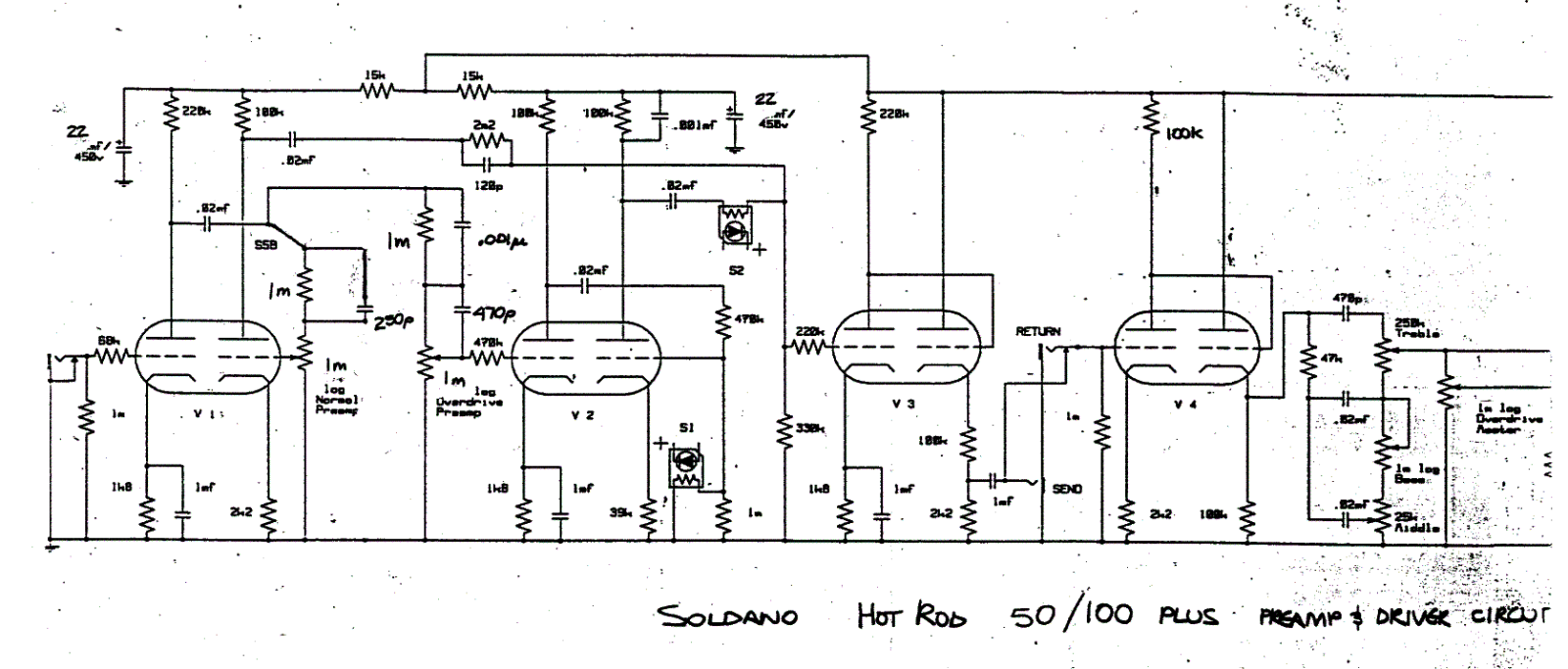 Soldano 50 100 hotrod schematic