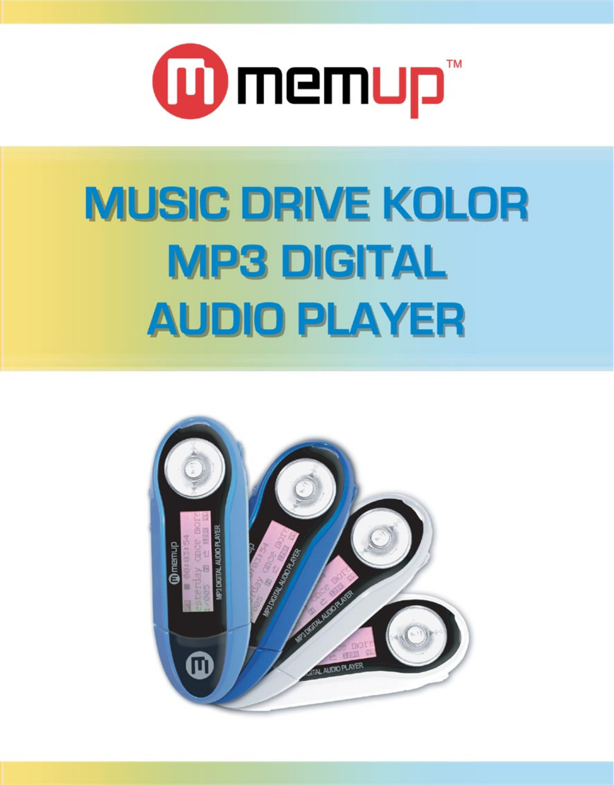 Memup MUSIC DRIVE KOLOR User Guide