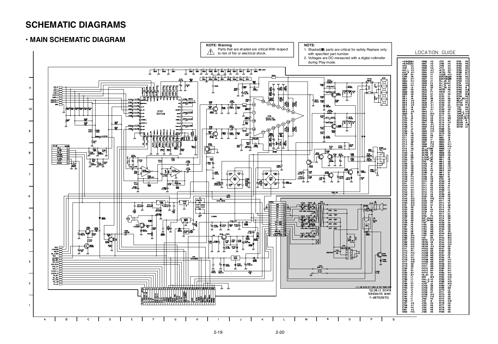 LG FFH 8970A SCHEMATIC