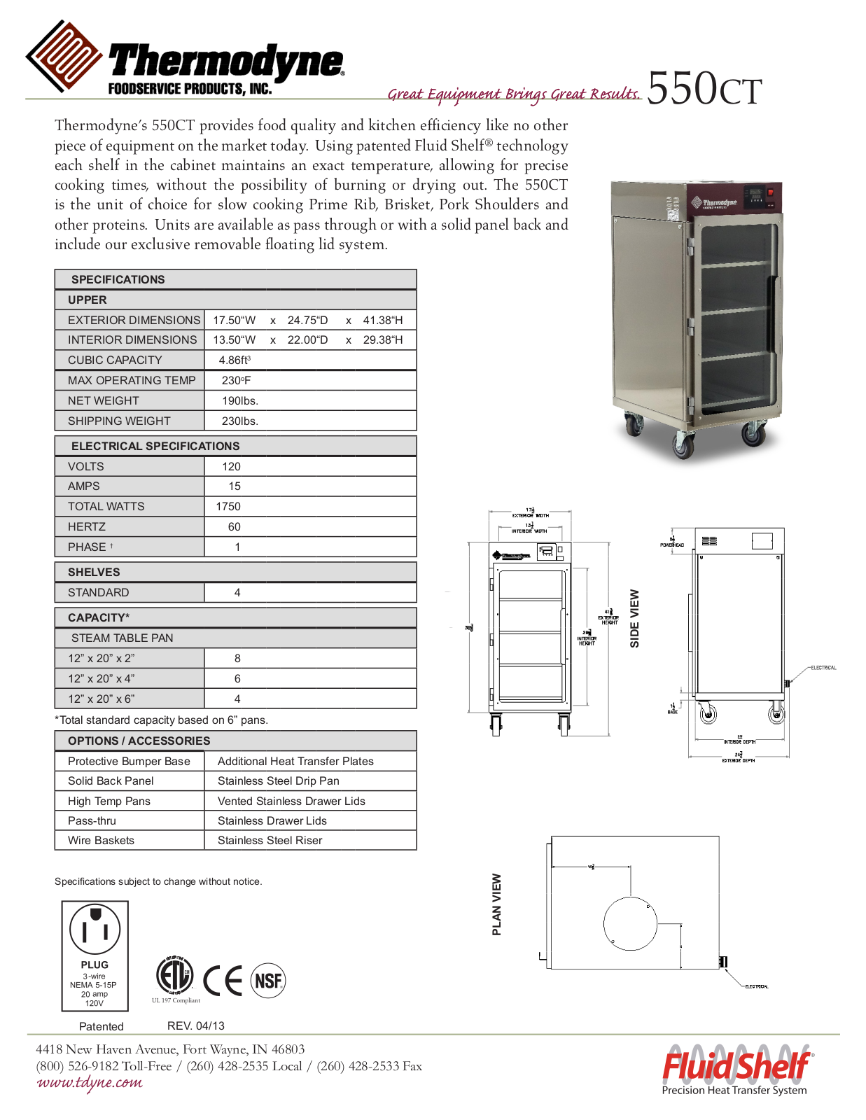 Thermodyne 550CT User Manual