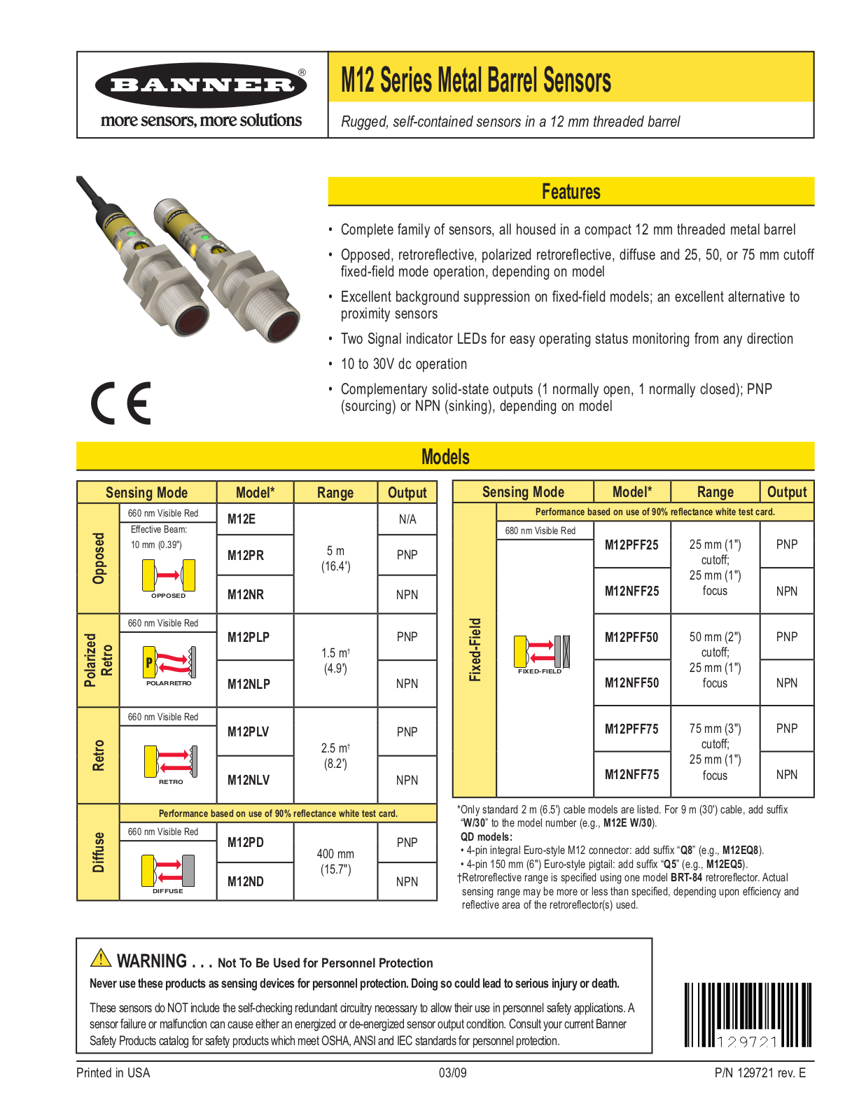 Banner M12 User Manual