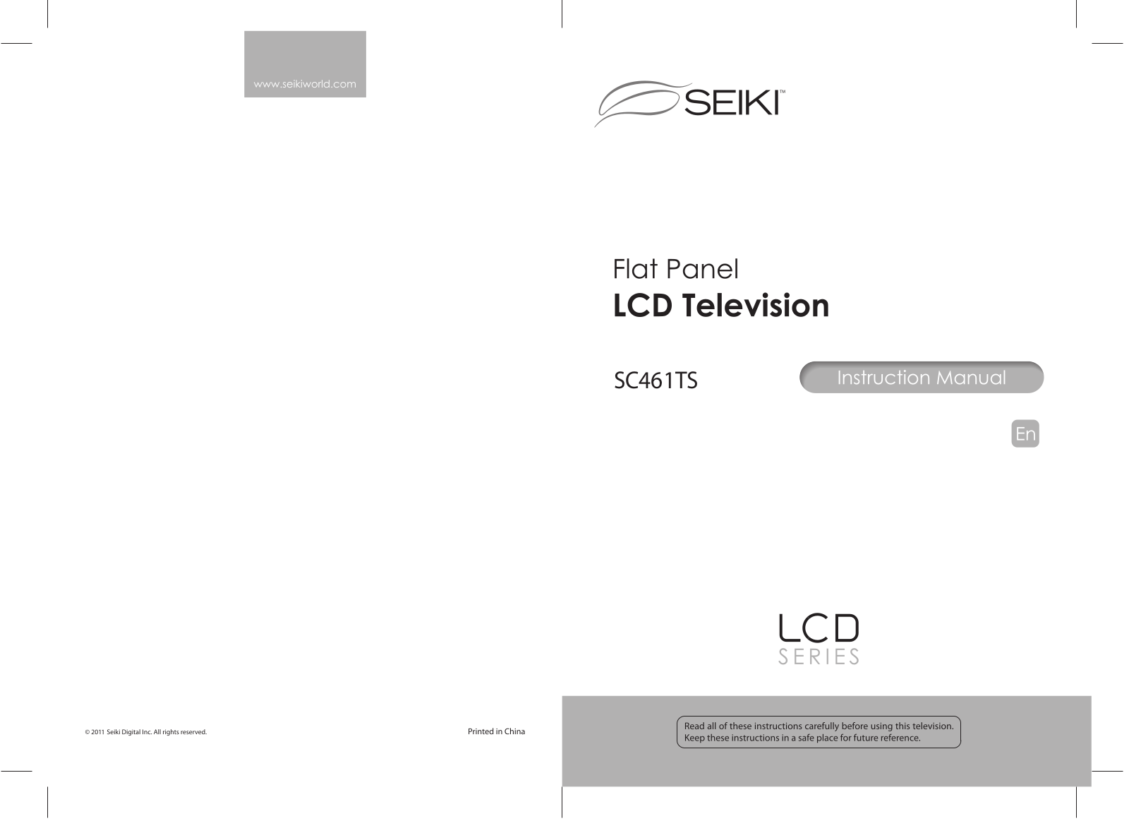 SEIKI SC461TS User Manual