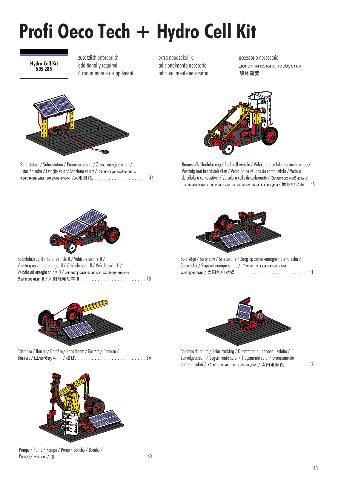 fischertechnik Profi Oeco Tech   Hydro Cell Kit User guide