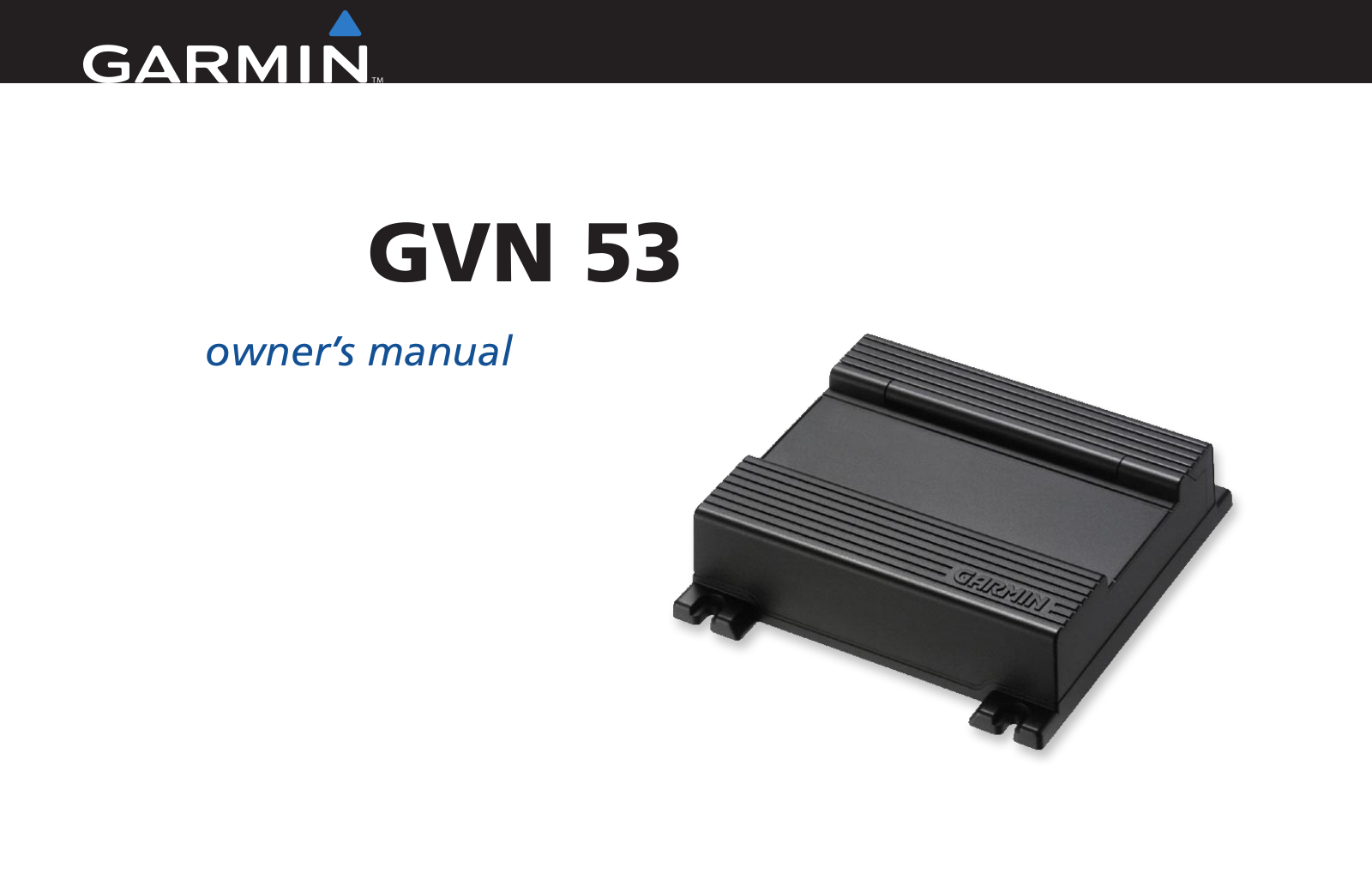 Garmin GVN 53 User Manual