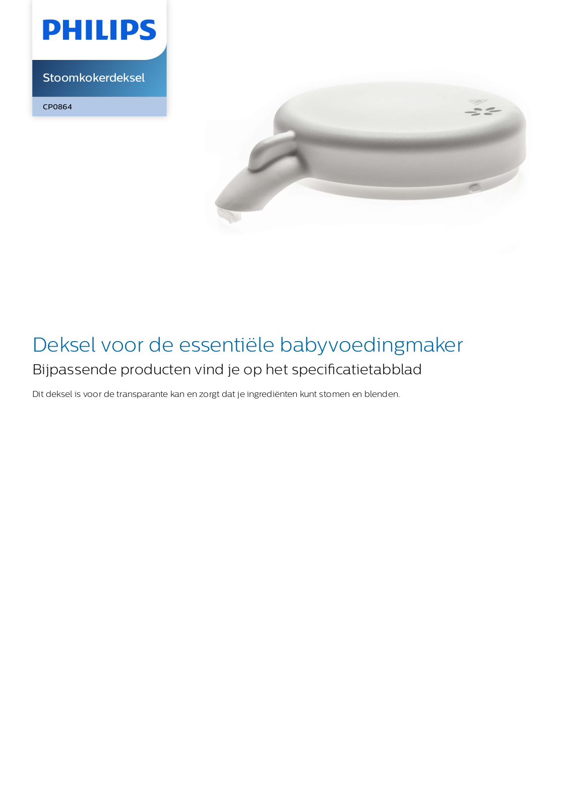 Philips CP0864/01 Leaflet - ManualMachine.com
