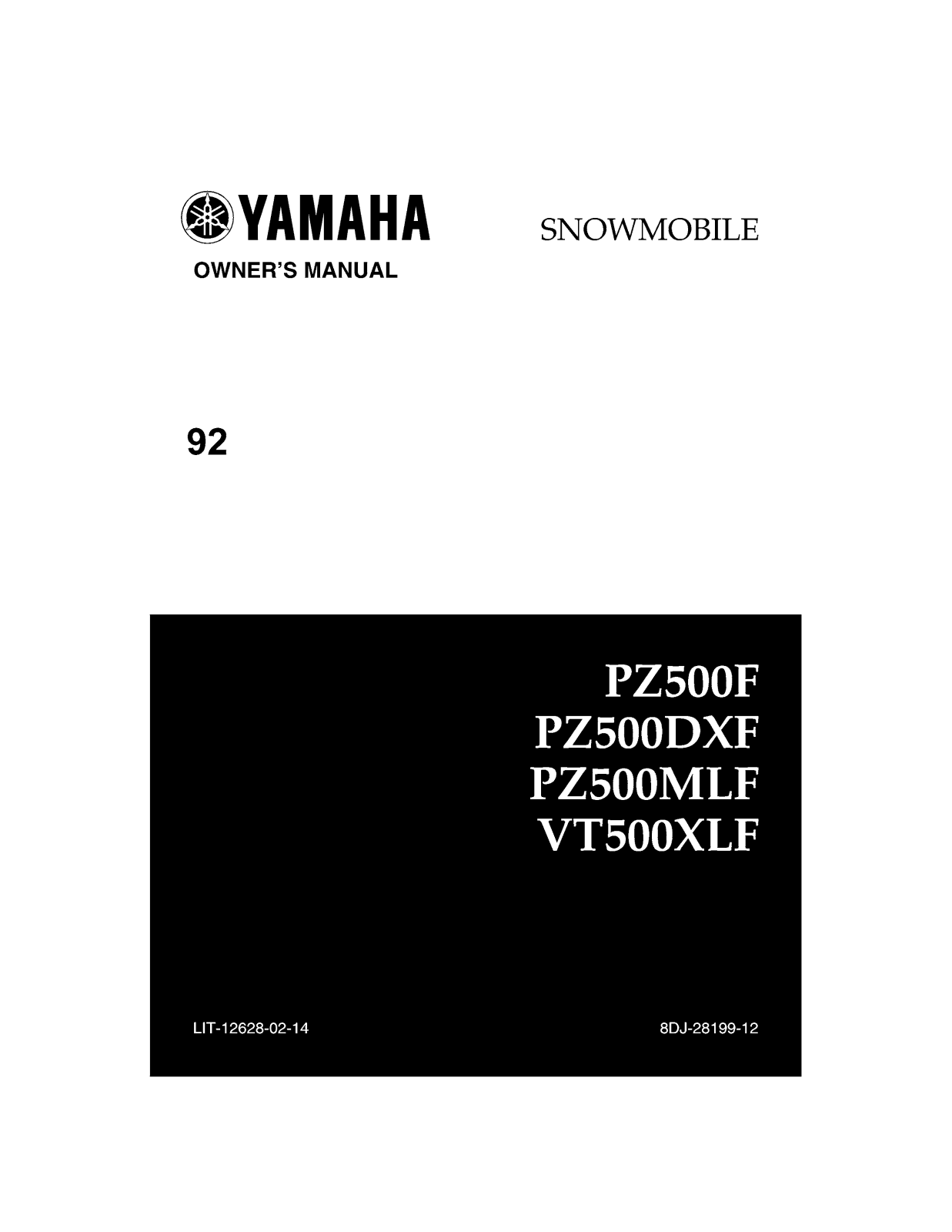 Yamaha PHAZER 500, PHAZER MOUNTAIN LITE, PHAZER DELUXE User Manual