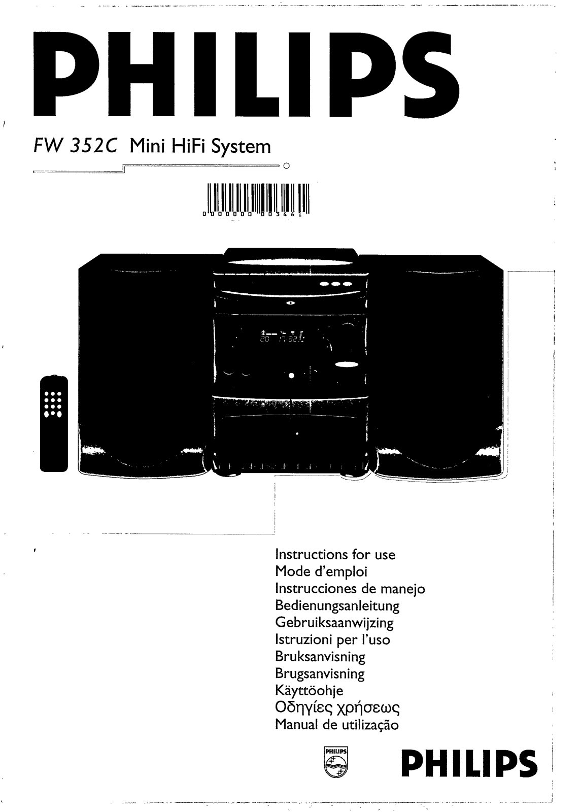 Philips FW352C/25, FW352C/22 User Manual