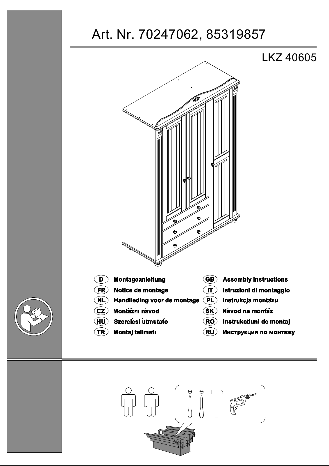 Home affaire Adele Assembly instructions