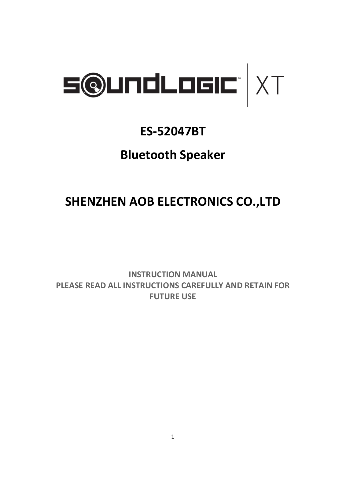 AOB ELECTRONICS ES 52047BT User Manual
