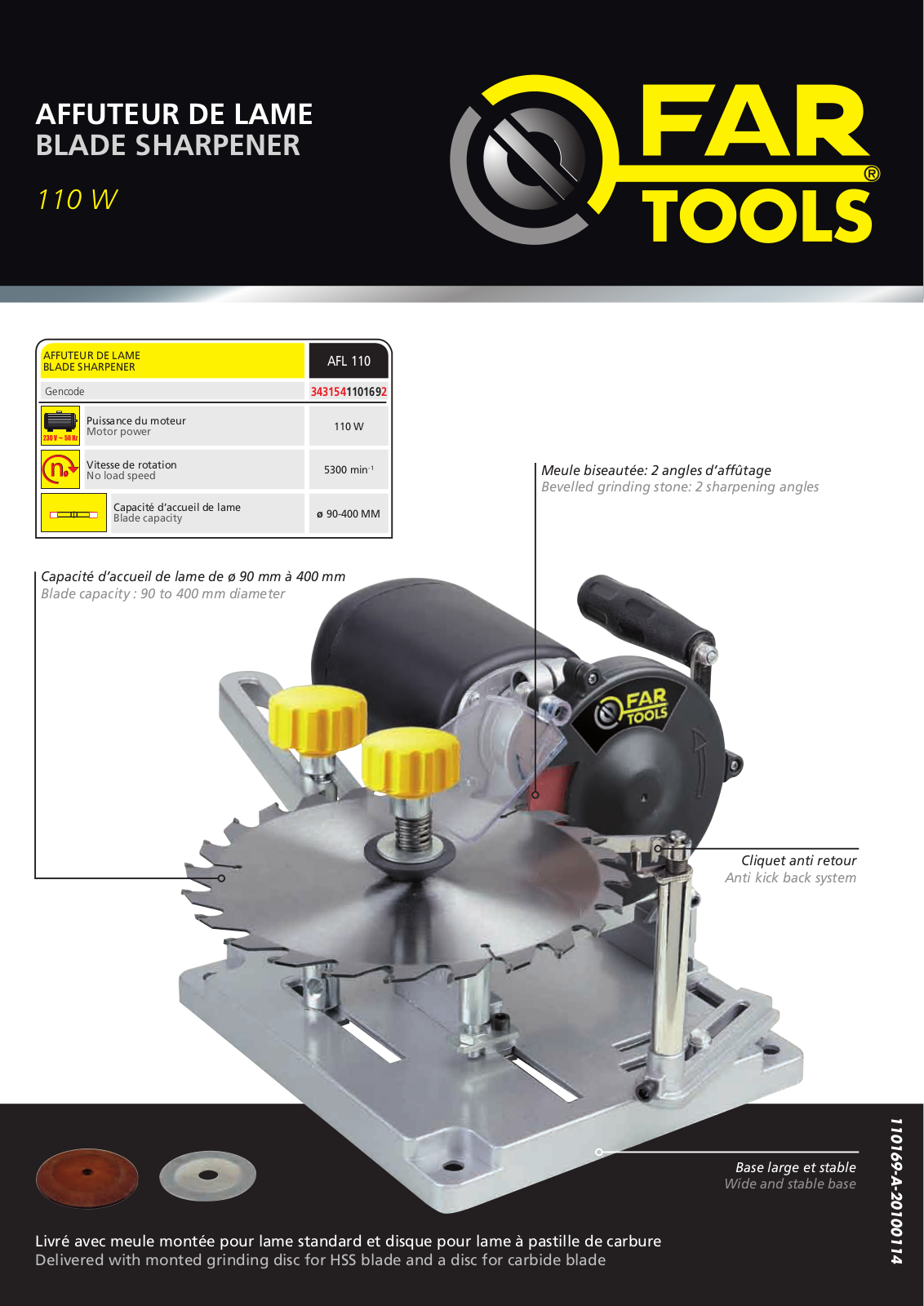 FARTOOLS AFL 110 User Manual