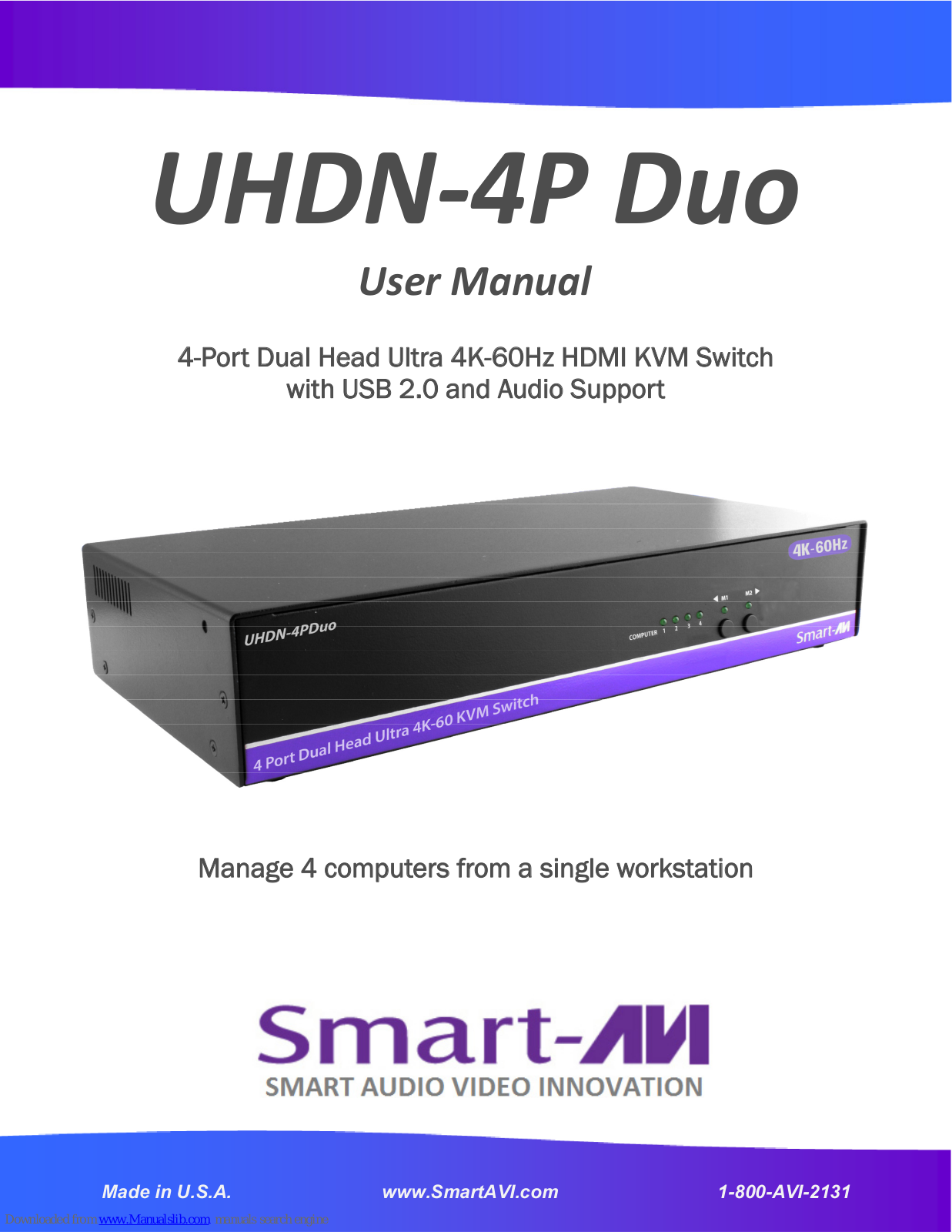 SMART-AVI UHDN-4P Duo User Manual