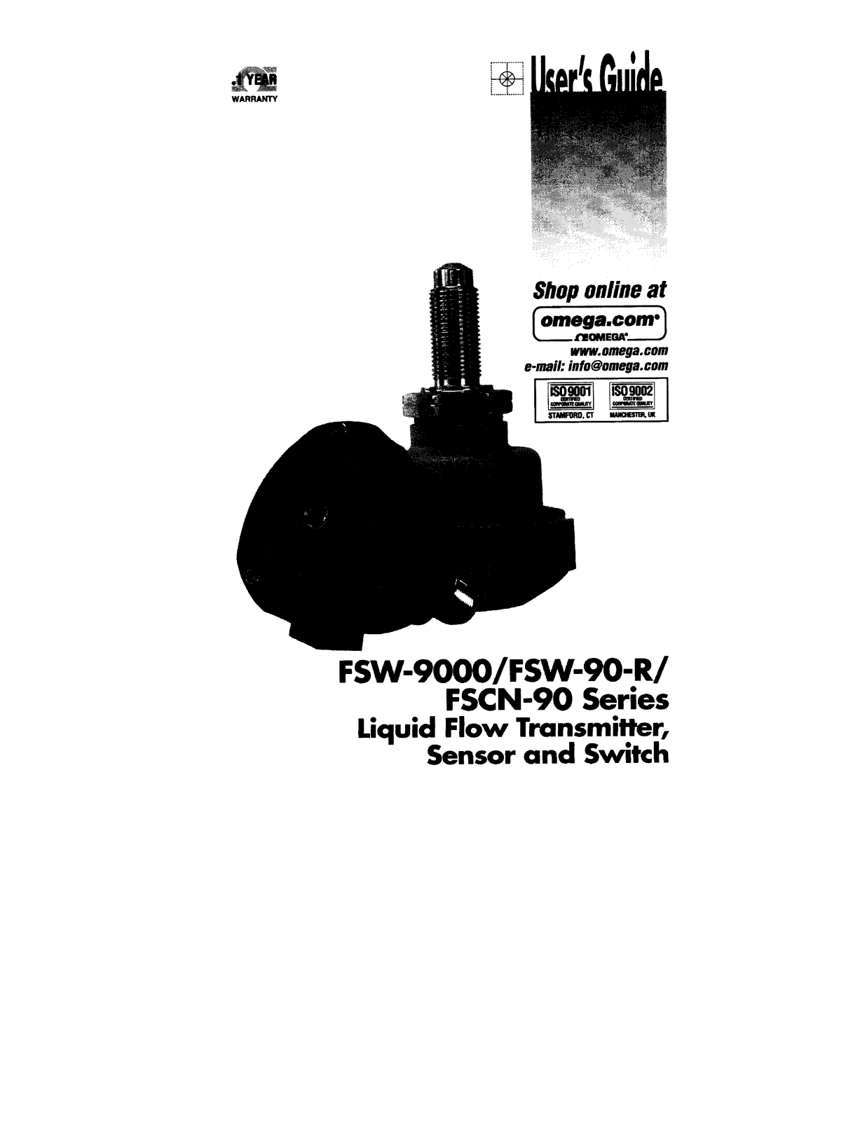 Omega Products FSCN-90 Installation  Manual