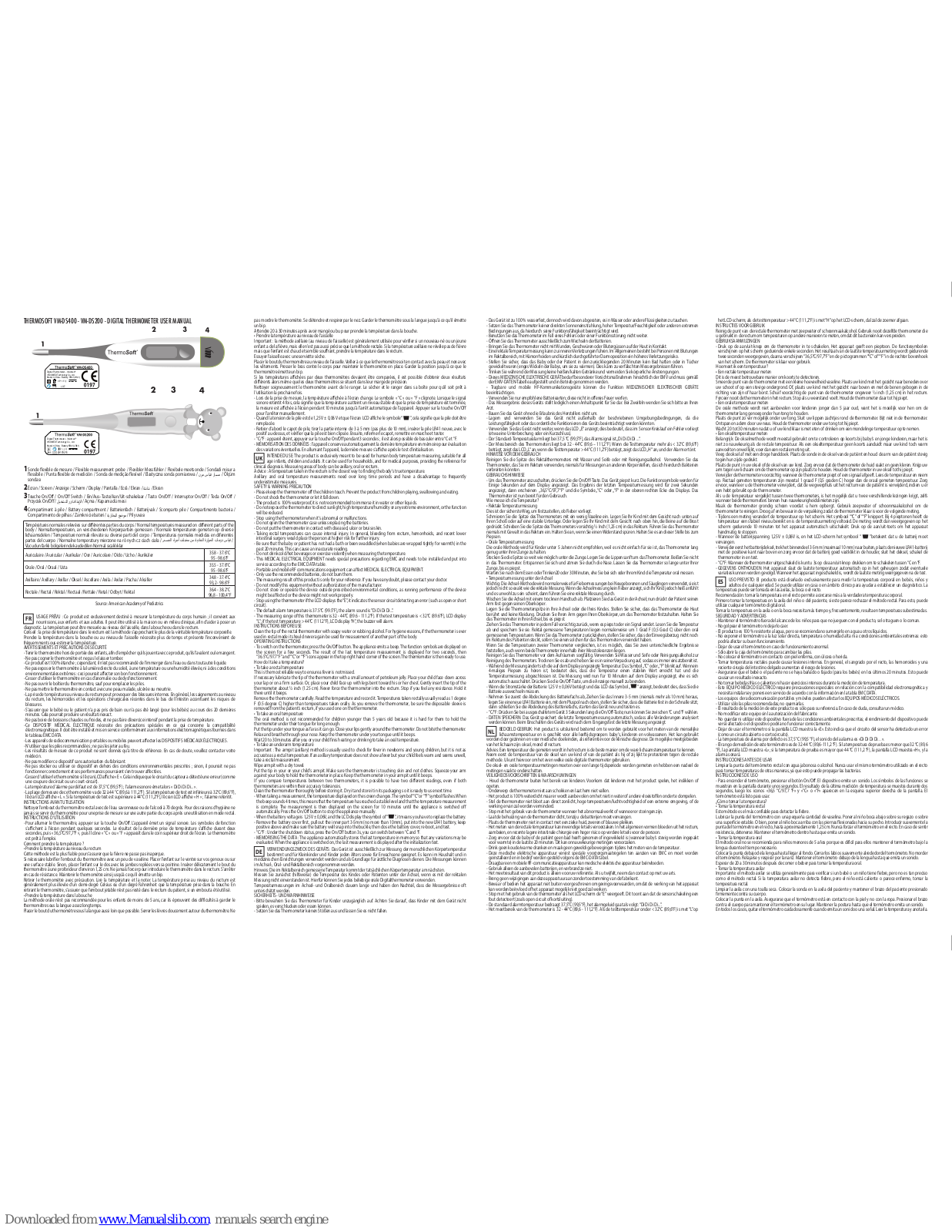 VISIOMED THERMOSOFT VM-DS400, THERMOSOFT VM-DS200 User Manual