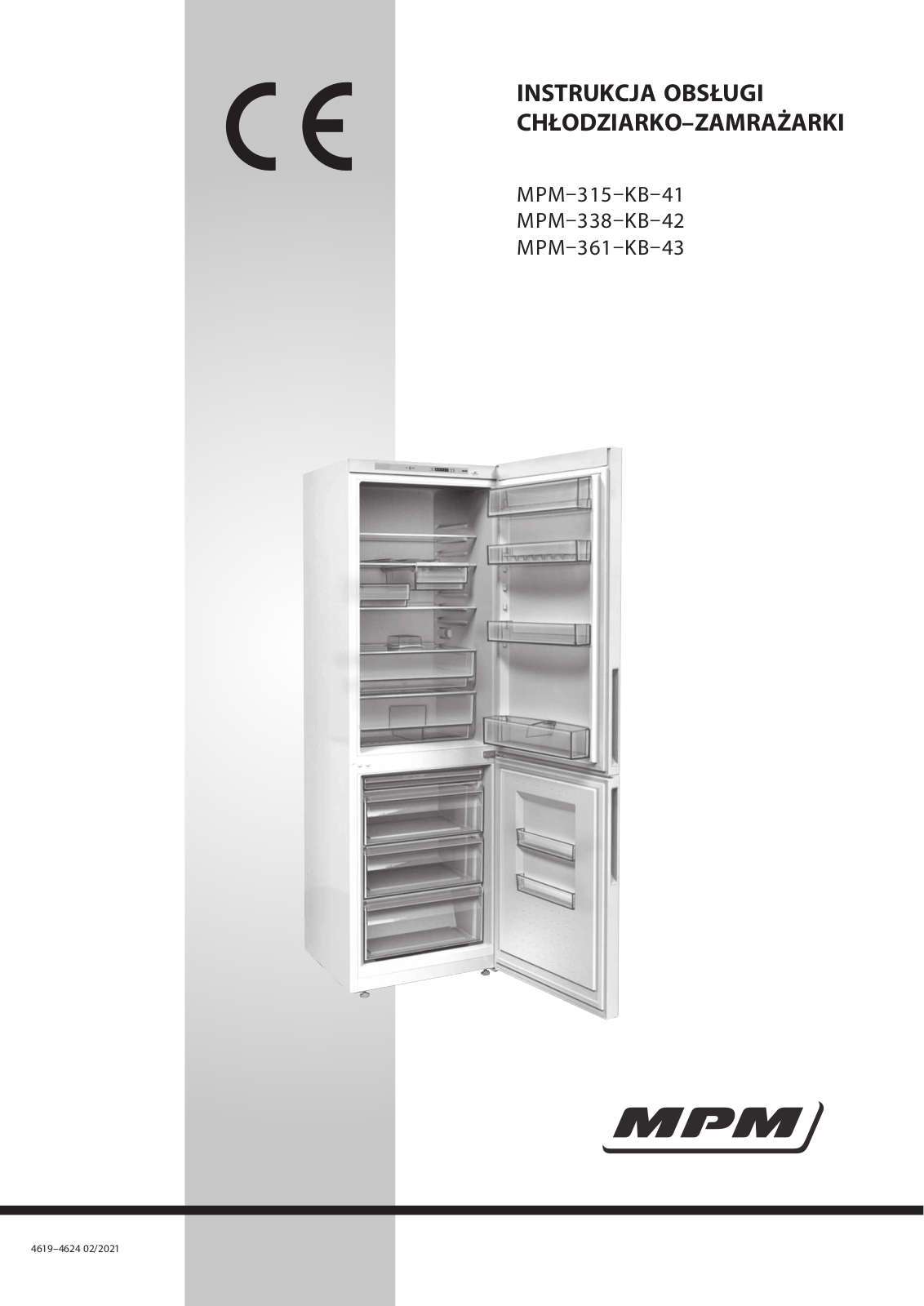 MPM 361-KB-43 197cm Biała User guide