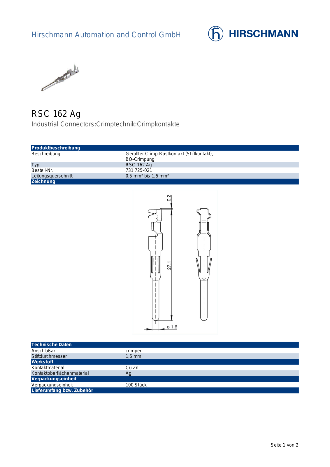 BELDEN RSC 162 Datasheet - ManualMachine.com
