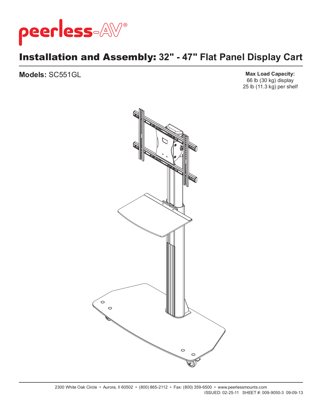 Peerless-AV SAX762PU Installation