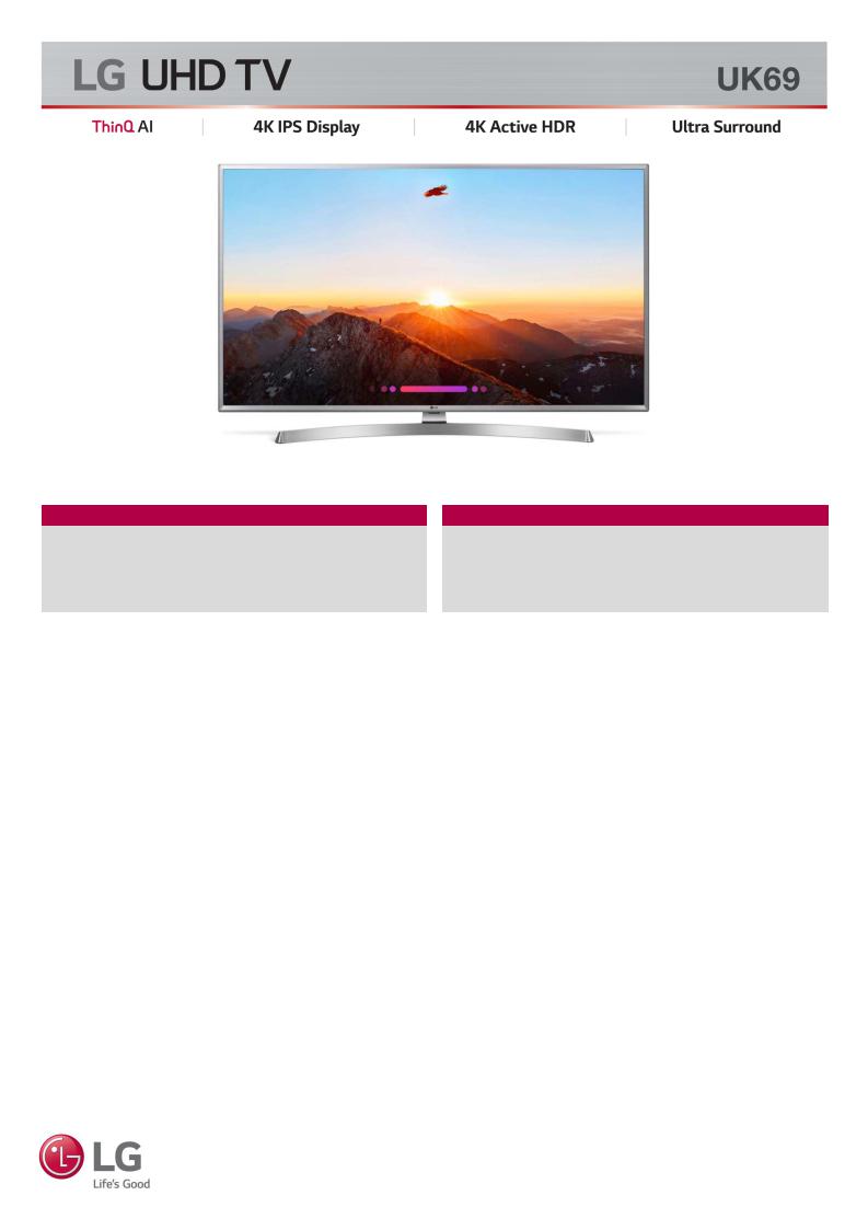 LG 43UK6950 User Manual