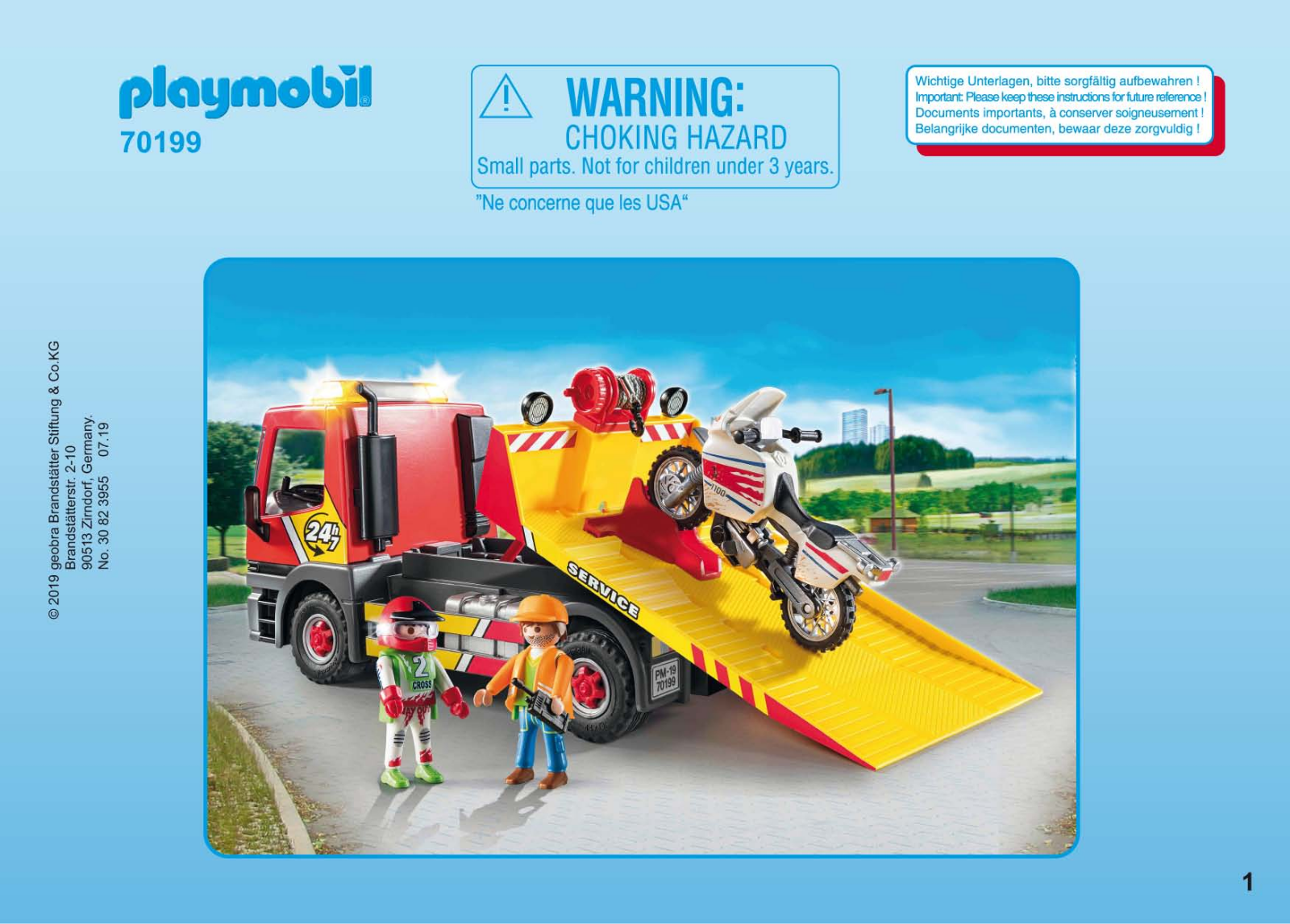 playmobil 70199 Service Manual