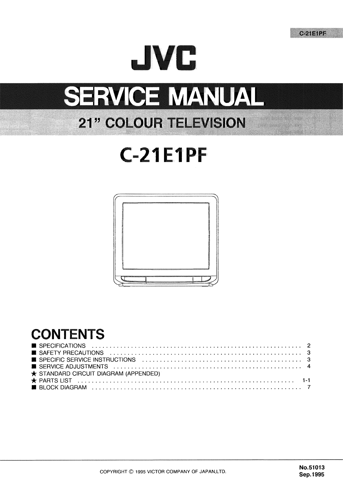 JVC C-21E1PF Schematic