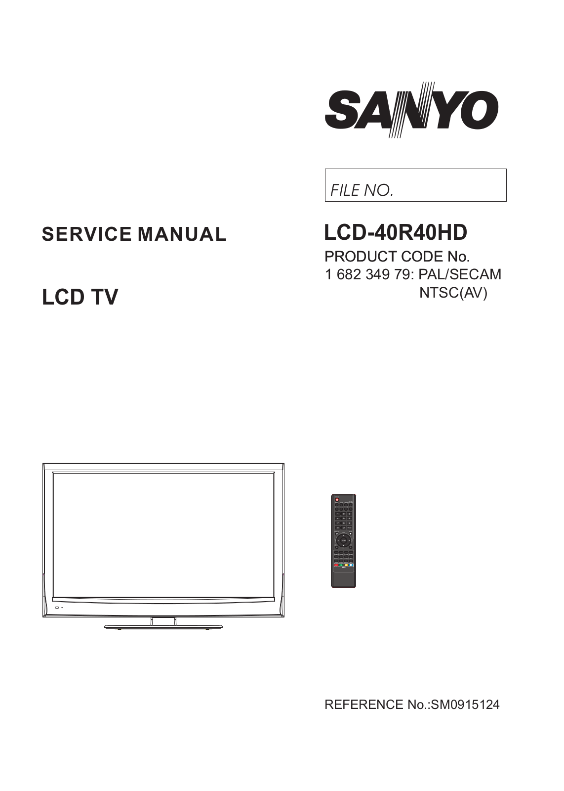 Sanyo LCD-40R40HD Schematic
