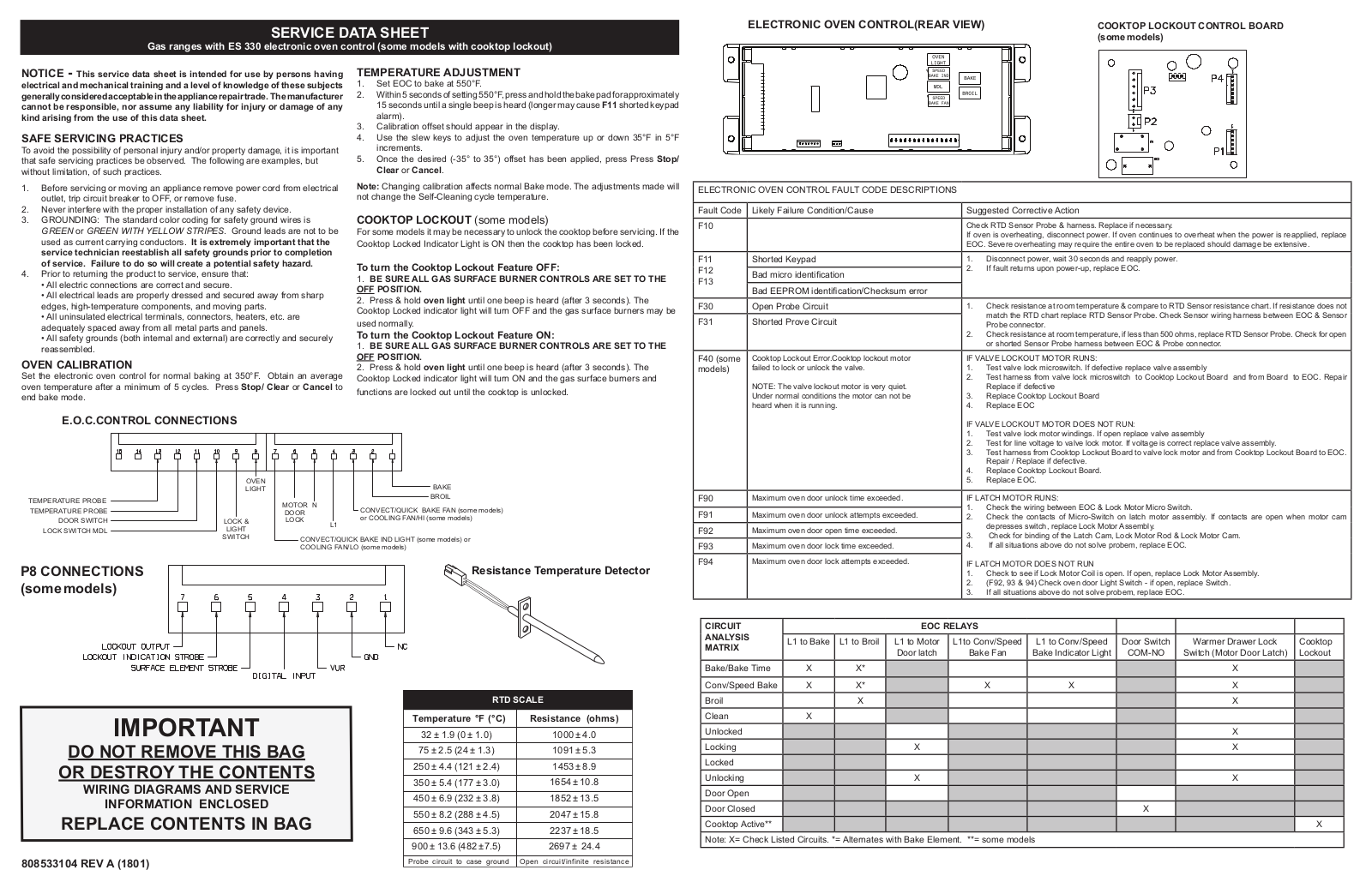 Frigidaire FFGF3056TS, FGGF3036TF Installation Manual