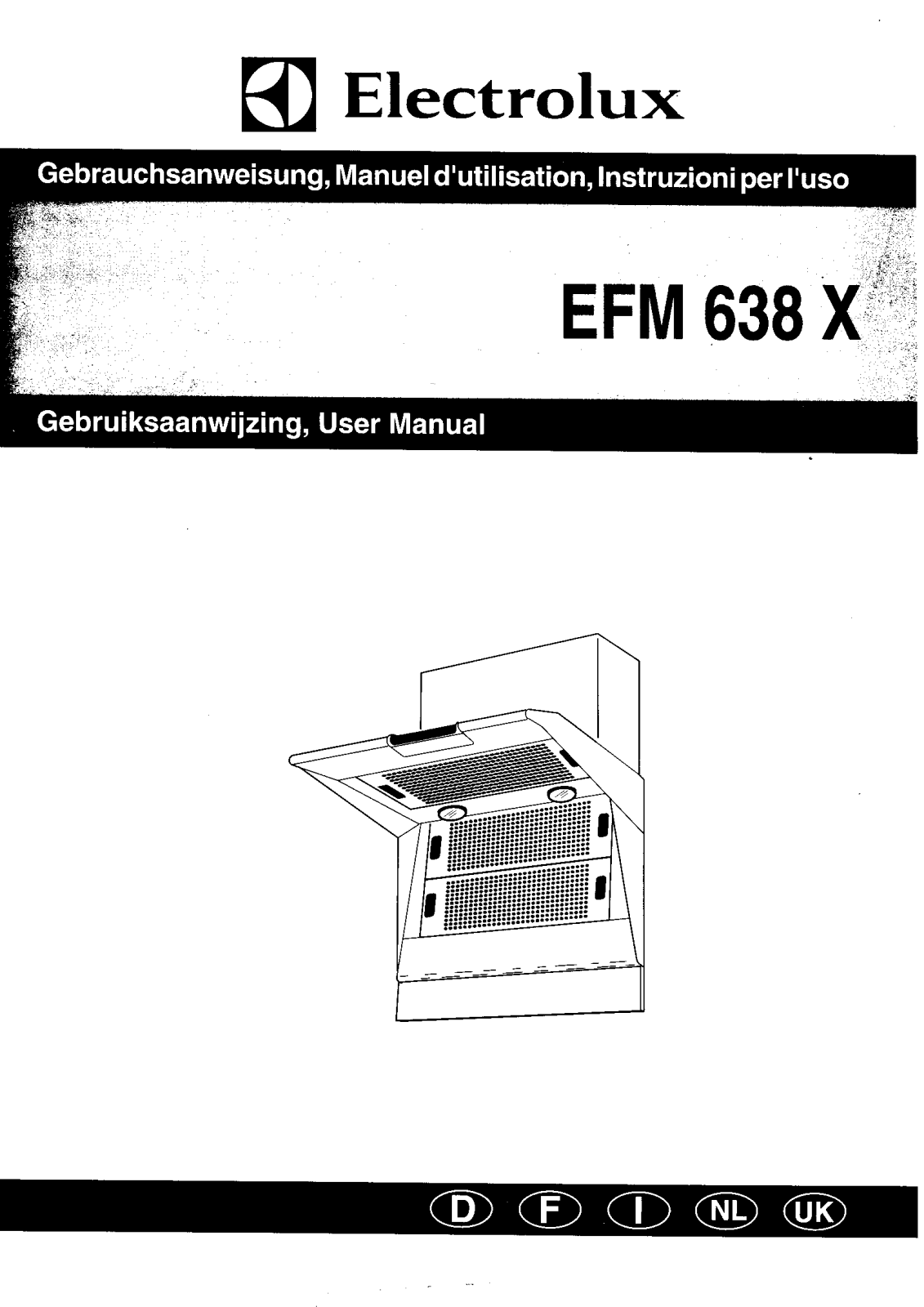 electrolux EFM638X User Manual