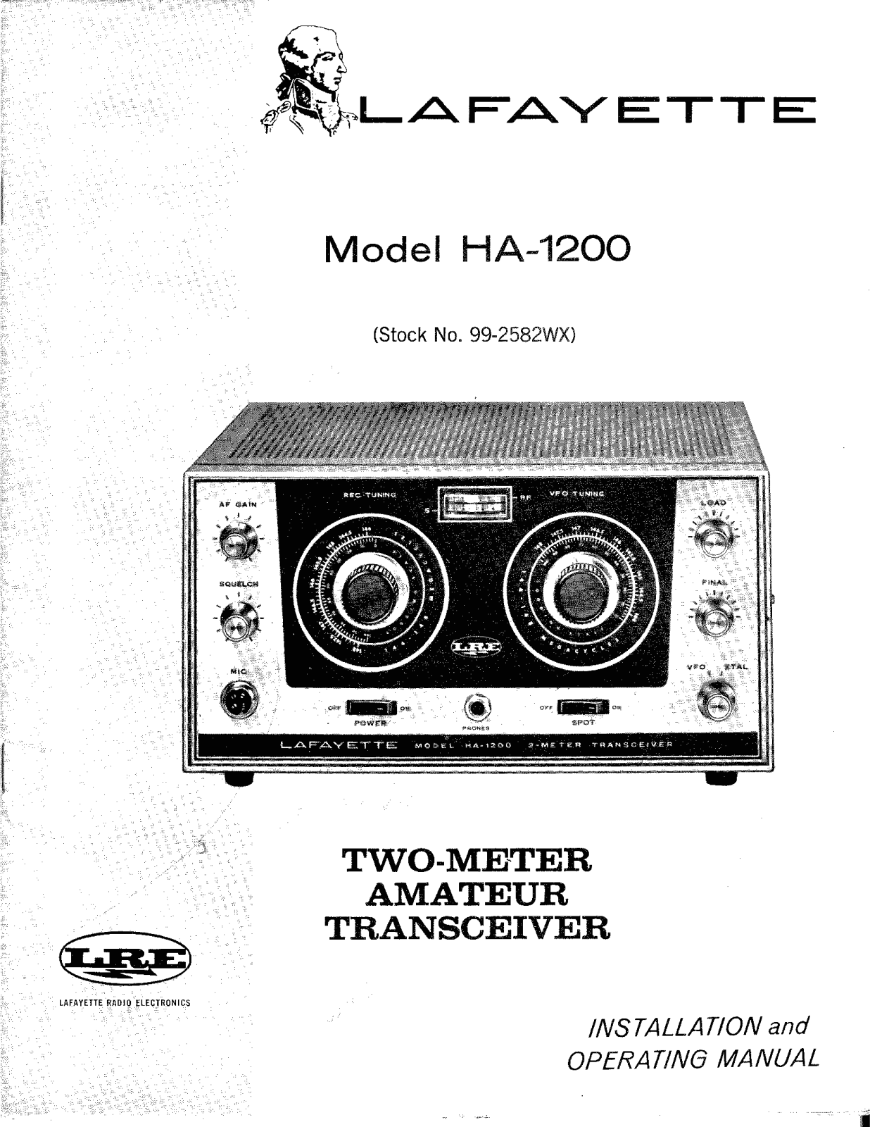 Lafayette HA-1200 Service manual