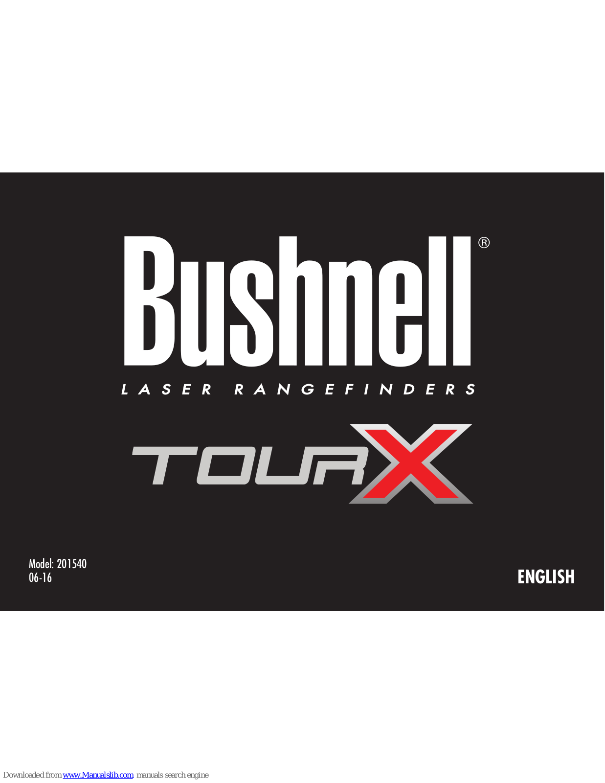 Bushnell TOUR X Jolt, 201540 User Manual - ManualMachine.com