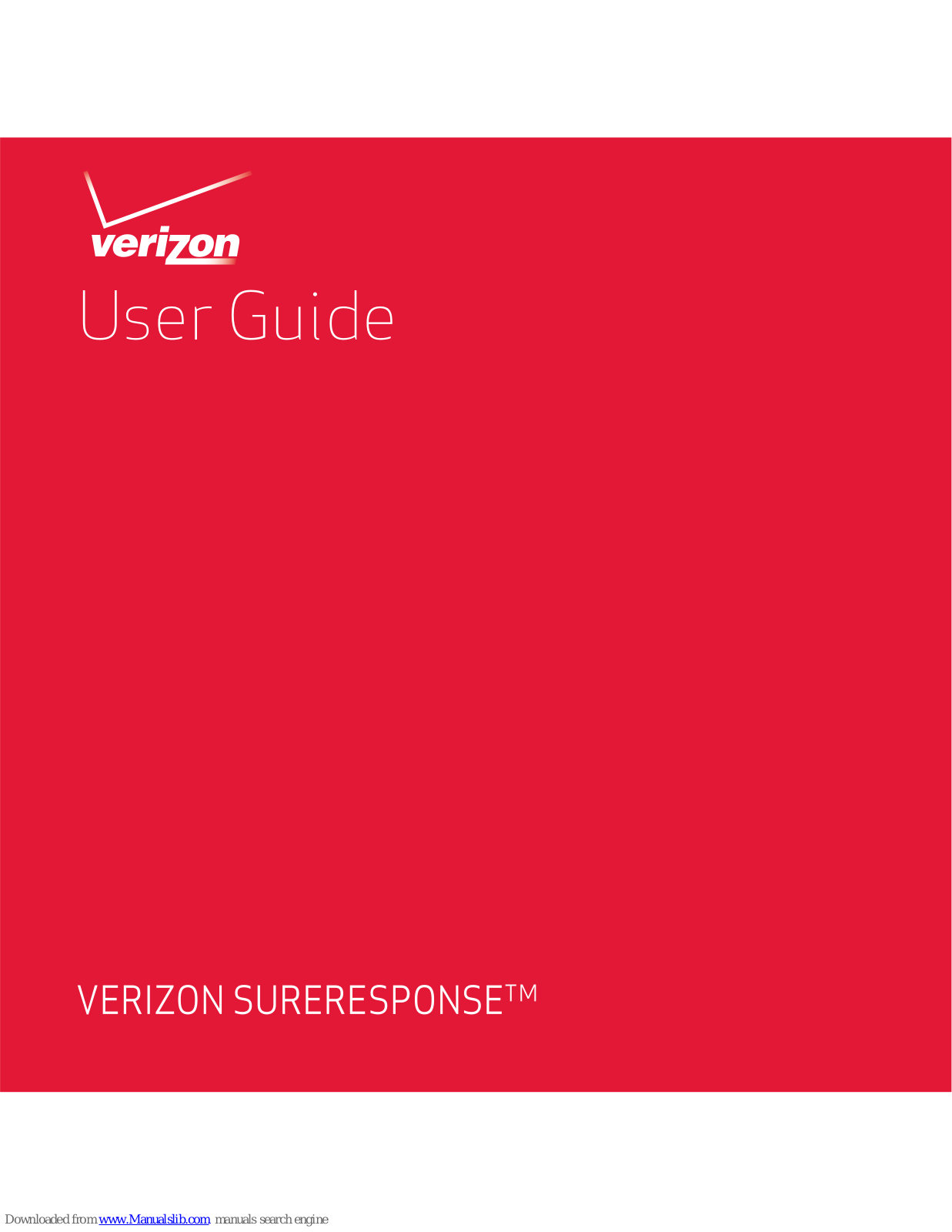 Verizon SureResponse User Manual