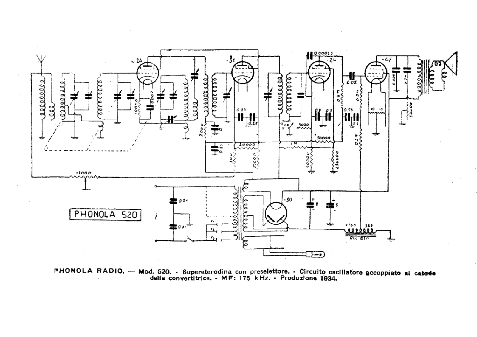 Phonola 520 schematic - ManualMachine.com