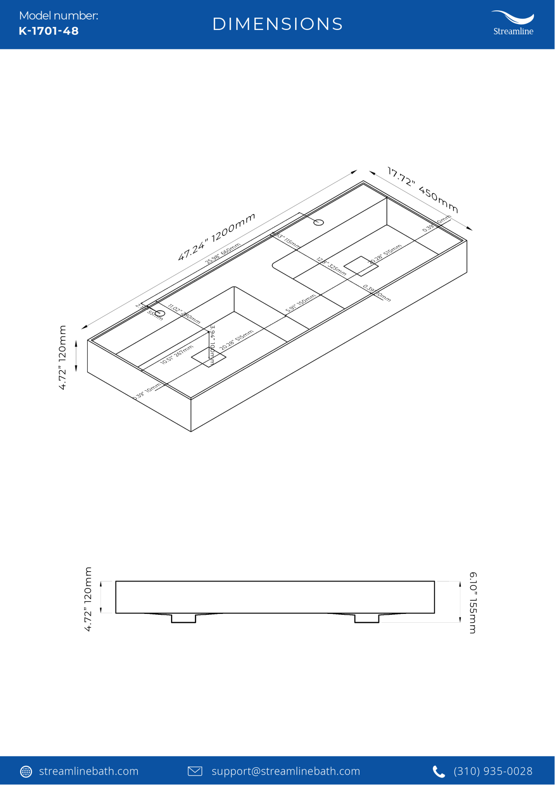 Streamline Bath SLBH7709 Specifications - ManualMachine.com