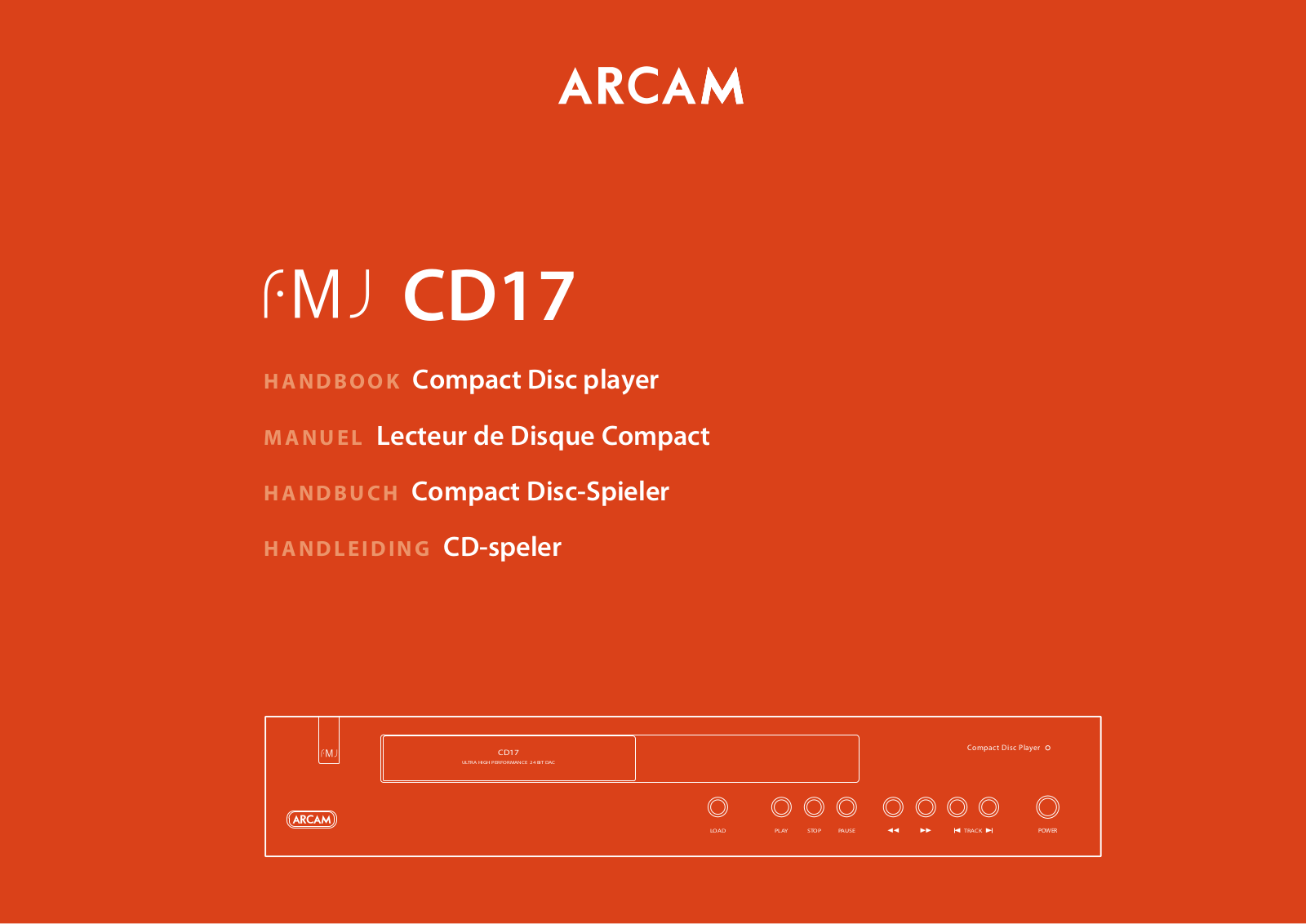 Arcam CD17 User Manual