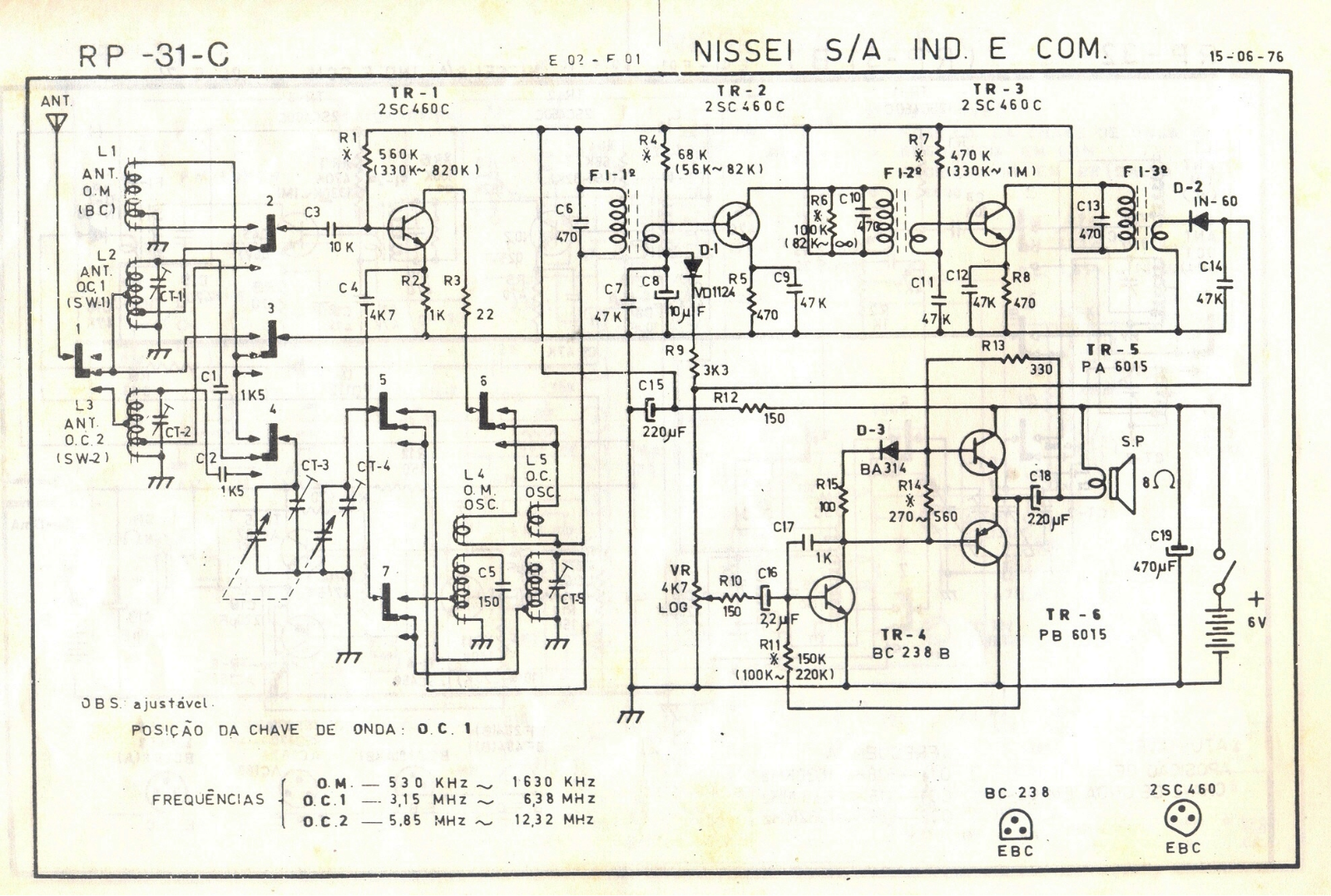 NISSEI RP-31C Schematic