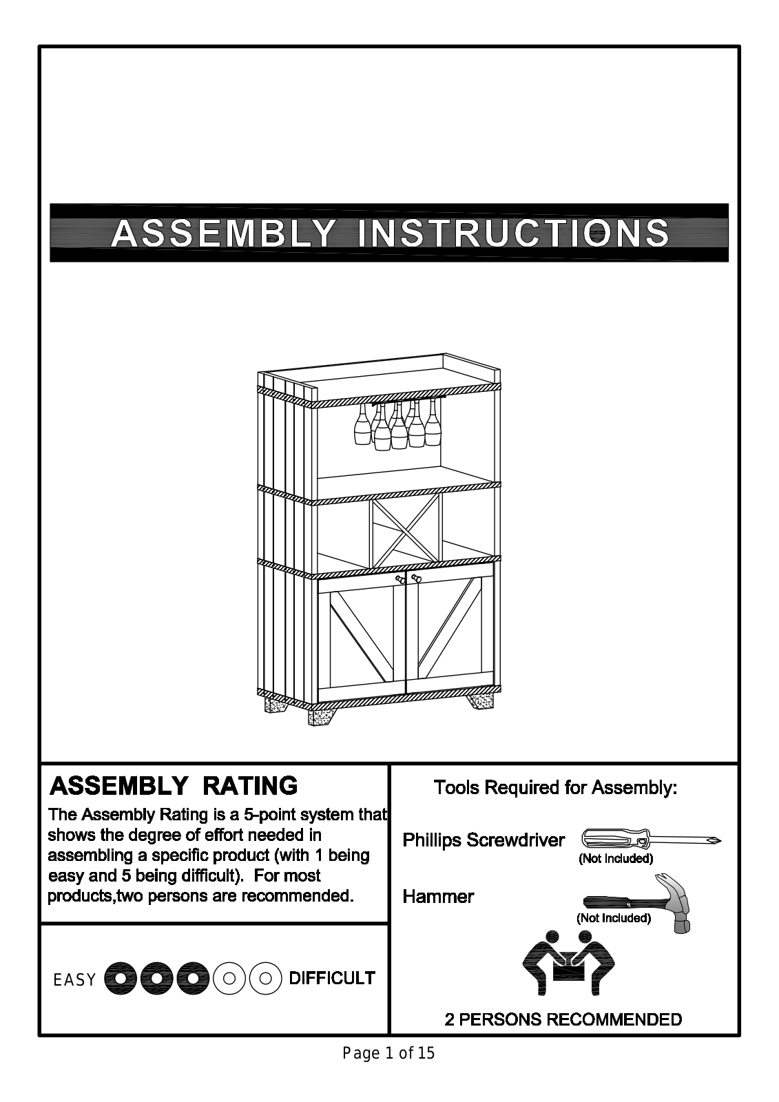 Union Rustic W005270669 Assembly Instructions - ManualMachine.com