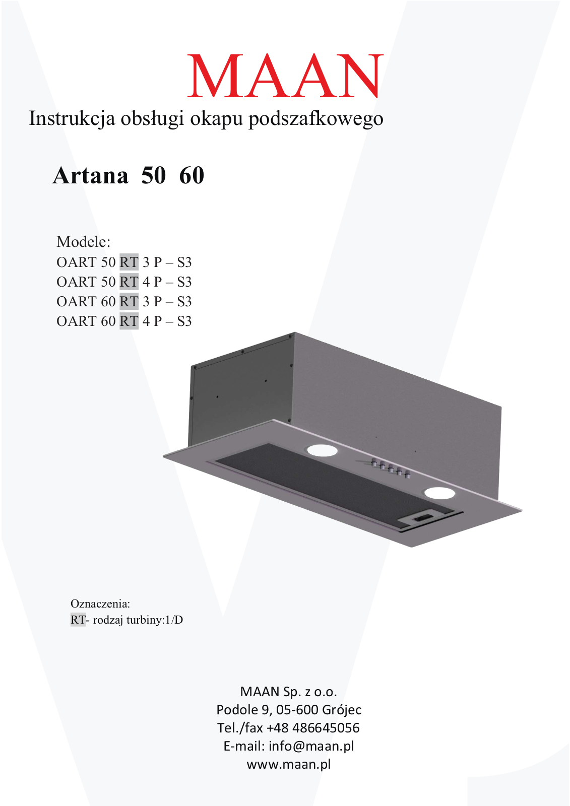 MAAN Artana 50, Artana 60 User guide - ManualMachine.com
