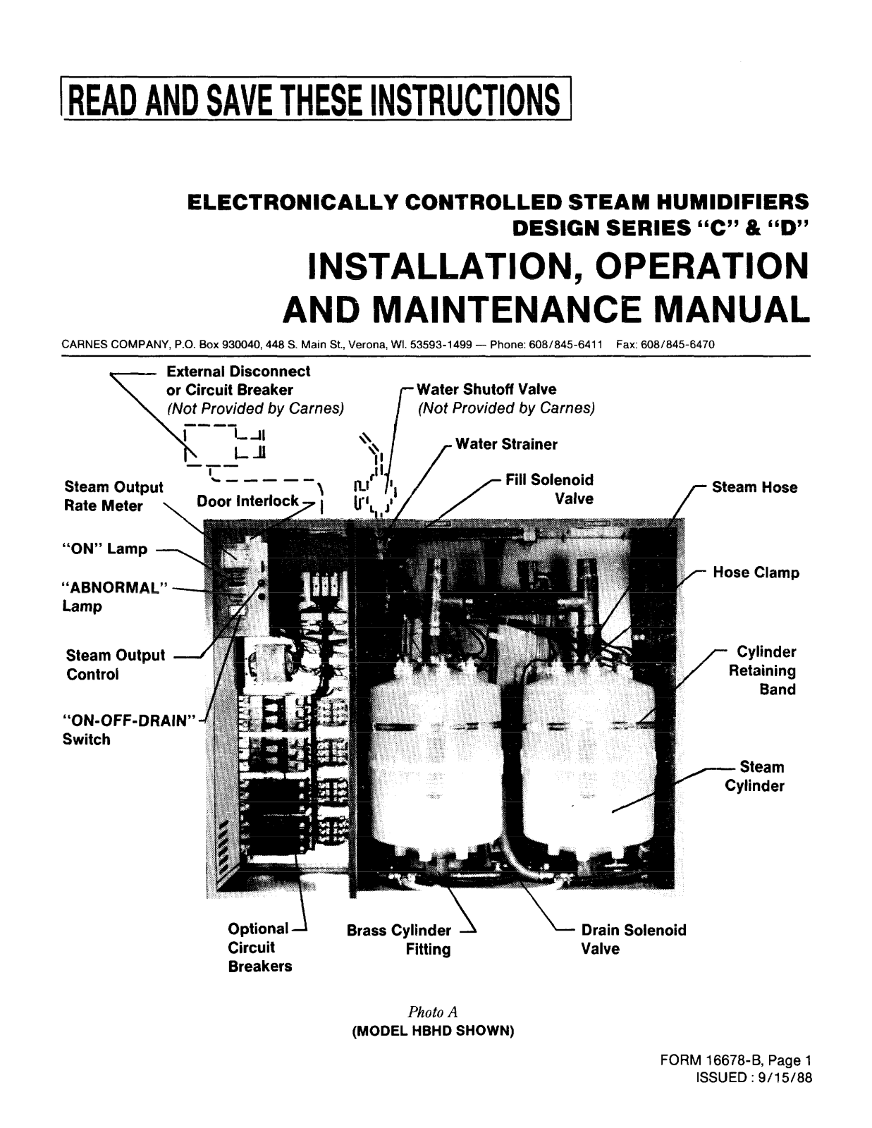 Carnes HBAD Installation  Manual - ManualMachine.com