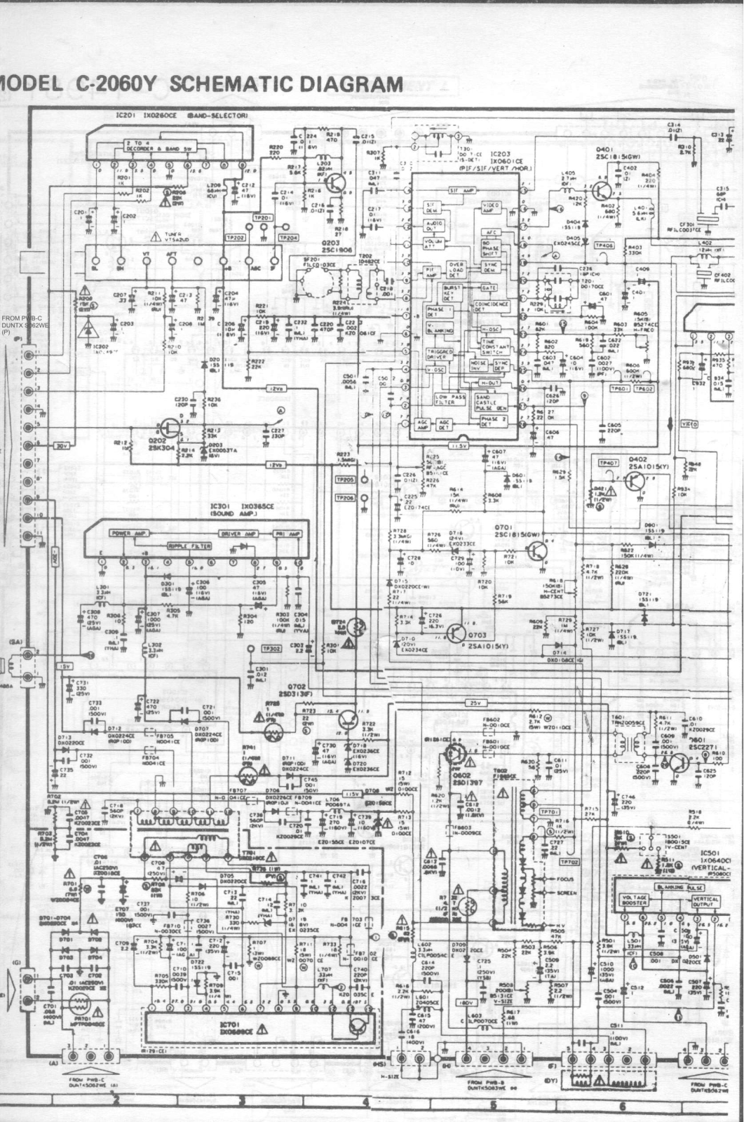 Sharp C2060Y Schematic