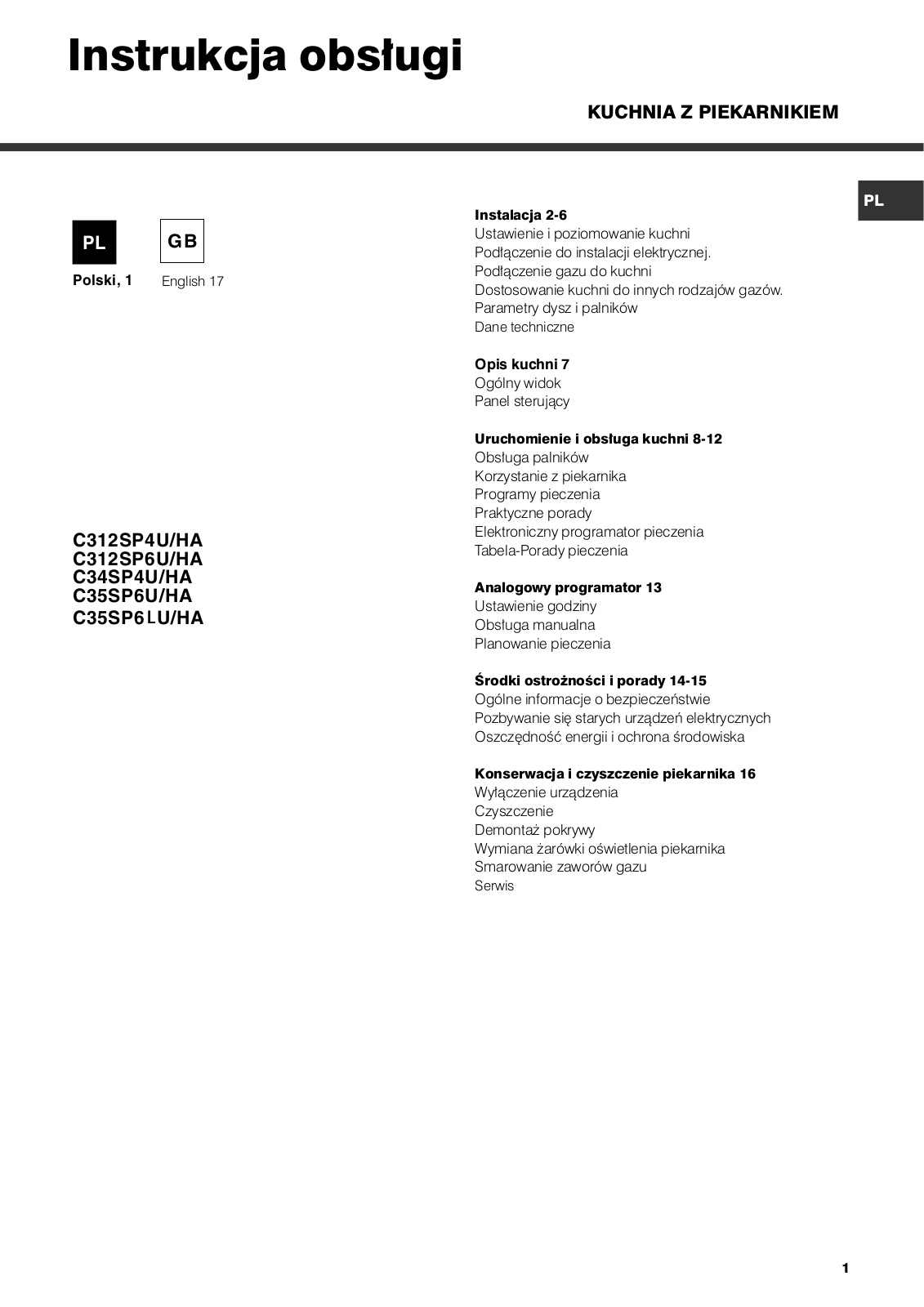 Hotpoint C 35S P6L User Manual