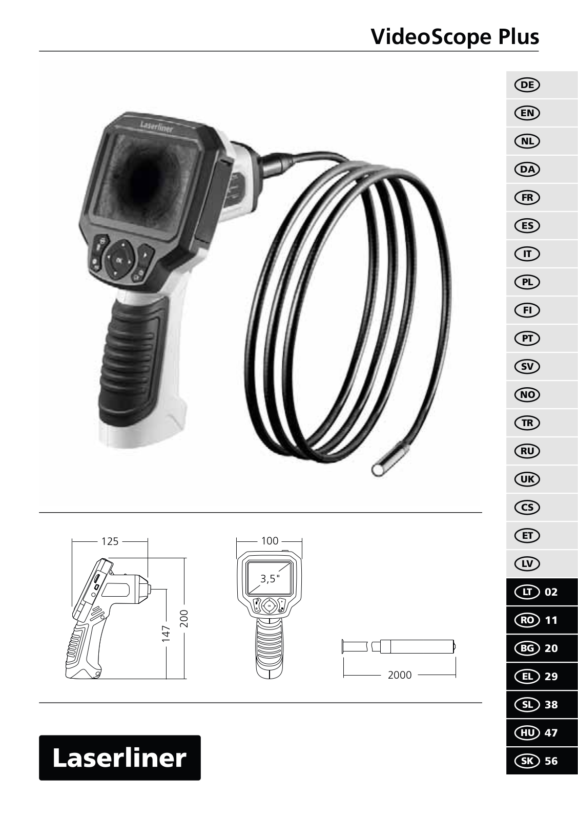 Laserliner VideoScope Plus User guide