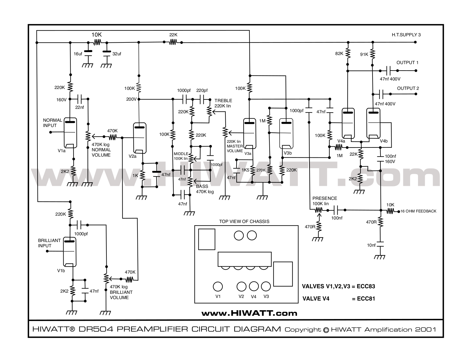 Hiwatt dr 504 schematic - ManualMachine.com