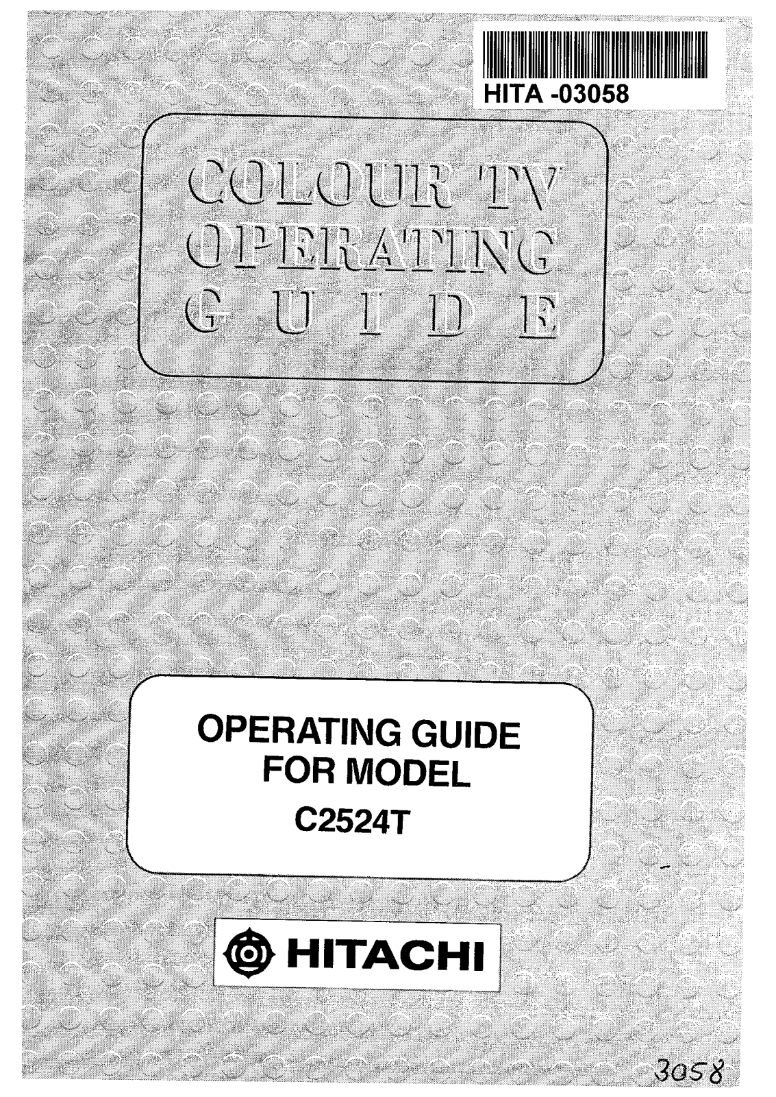 Hitachi C2524T User Manual