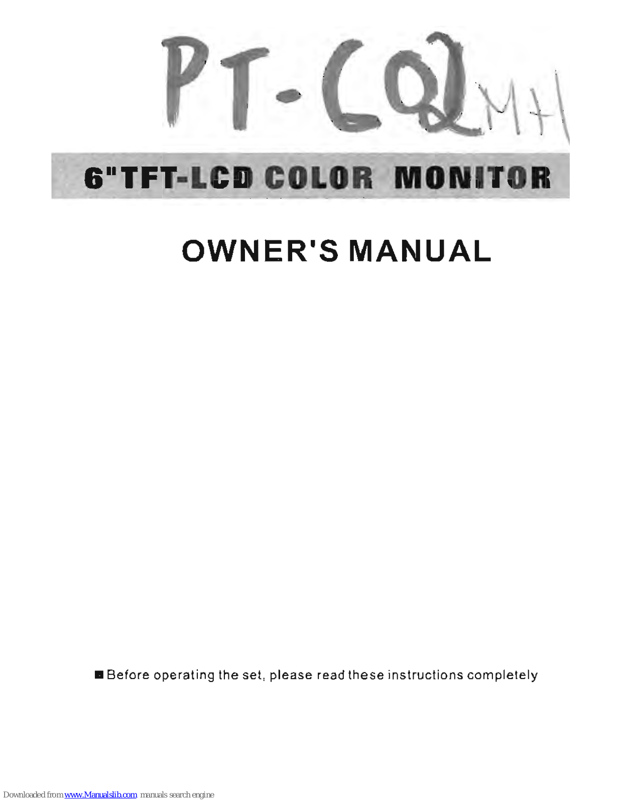 Power Acoustik PT-602MH Owner's Manual