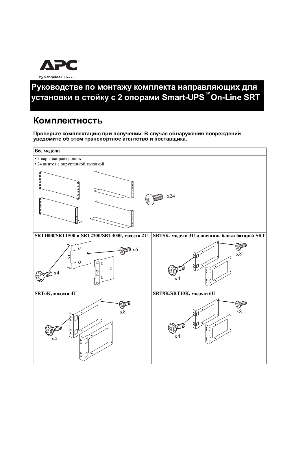 APC SRT2200XLI User Manual