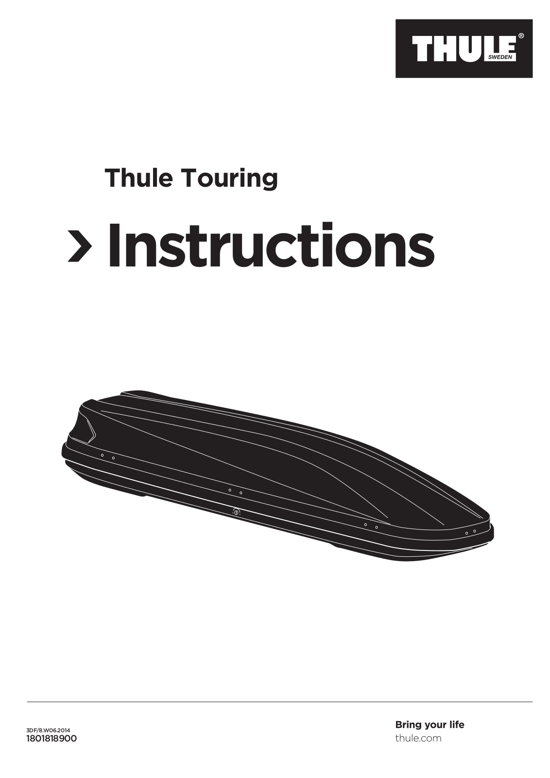 Thule 700, 780, 200, 100, 600 User Manual