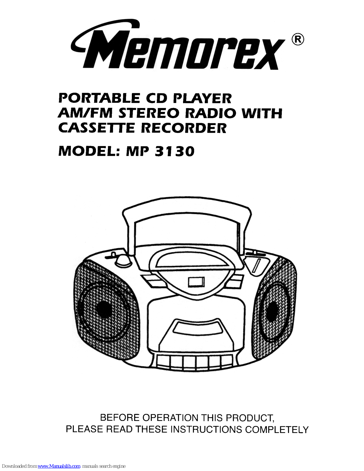 Memorex MP3130-01 User Manual - ManualMachine.com