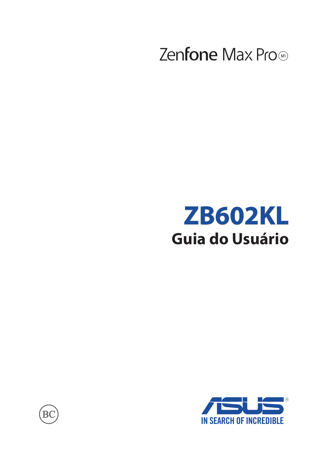 Asus ZenFone Max Pro (M1) E-Manual