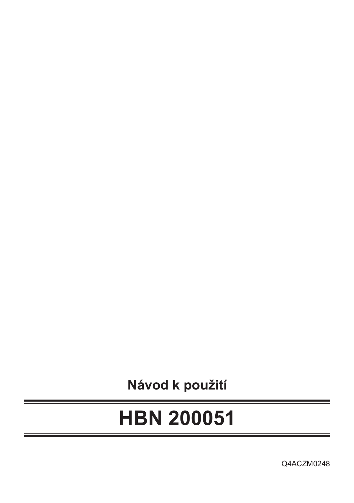 Bosch HBN 200051 User Manual