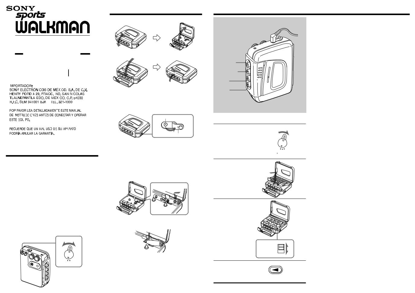 Sony WM-FS191 User Manual